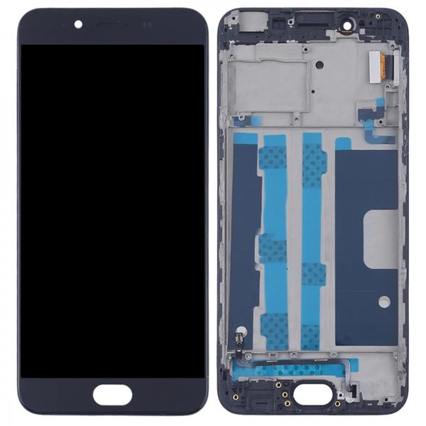 For OPPO R9s LCD Screen (TFT) + Touch Panel with Frame(Black) Oppo Replacement Parts Oppo R9s