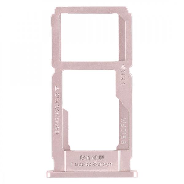 SIM Card Tray + SIM Card Tray / Micro SD Card Tray for OPPO R11s Plus(Rose Gold) Oppo Replacement Parts Oppo R11s Plus