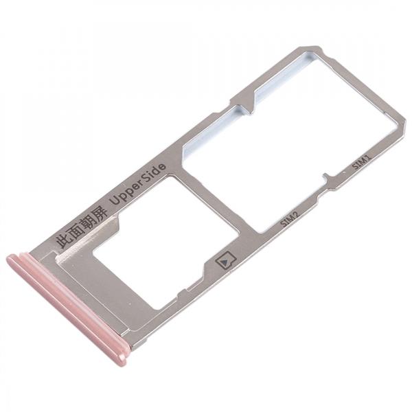 2 x SIM Card Tray + Micro SD Card Tray for Vivo Y53(Rose Gold) Vivo Replacement Parts Vivo Y53