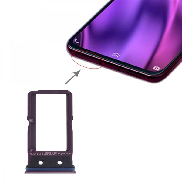 SIM Card Tray + SIM Card Tray for Vivo NEX Dual Display (Purple) Vivo Replacement Parts Vivo NEX Dual Display