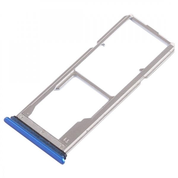 2 x SIM Card Tray + Micro SD Card Tray for Vivo Y75(Blue) Vivo Replacement Parts Vivo Y75