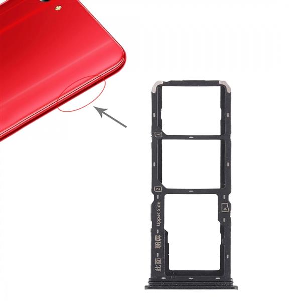 2 x SIM Card Tray + Micro SD Card Tray for Vivo Y83(Black) Vivo Replacement Parts Vivo Y83
