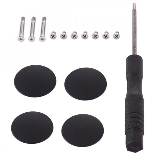 3 in 1/Set Bottom Rubber Cooling Mat + Screws + Screwdriver for Macbook Pro A1278 A1286 A1297 Mac Replacement Parts Mac Pro