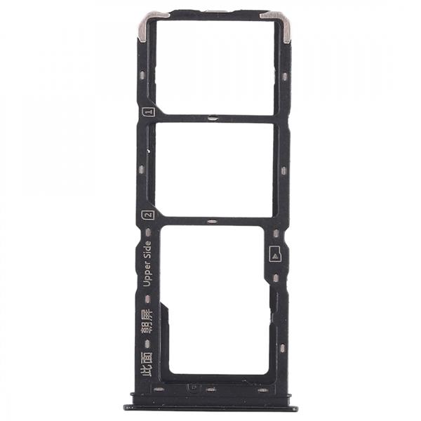 2 x SIM Card Tray + Micro SD Card Tray for Vivo Y93(Black) Vivo Replacement Parts Vivo Y93