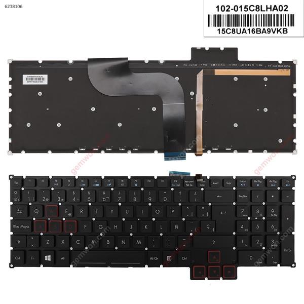 Acer  g9-591 g9-591g g9-591r g5-793 g9-791 g9-791g   BLACK ( Without FRAME , Backlit For Win8） SP N/A Laptop Keyboard (Original)