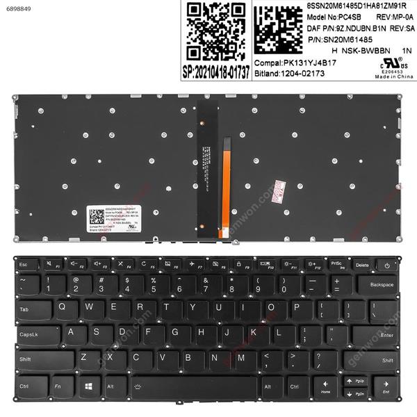  LENOVO V720-14 V720-14IKB V720-14-ISE 7000-13 BLACK  Backlit Win8 US PC4SPB 9Z.NDUBN.B1N  SN20M61485 Laptop Keyboard (Original)