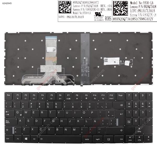 Lenovo  Legion y540-15irh y540-17irh Y7000-2019 BLACK  Without FRAME  Backlit Win8  LA V160420JK1-SN20Q73418 Laptop Keyboard (Original)