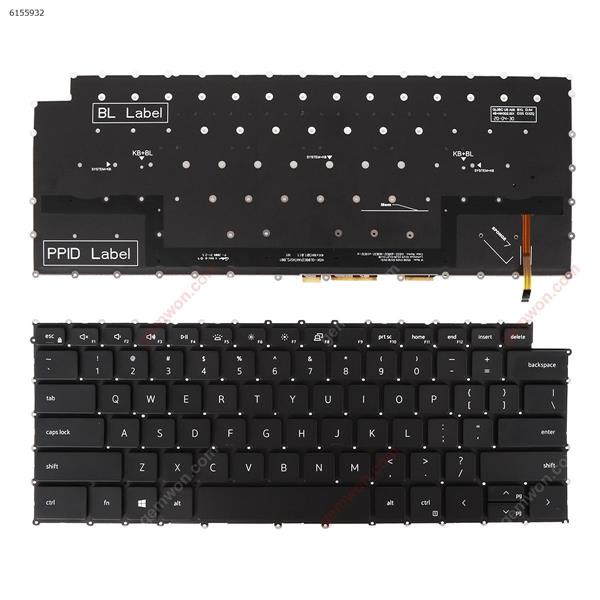 DELL XPS 15 9500 XPS 15-9500 BLACK ( Backlit,WIN8) US NSK-W20SD 01 P/N 9Z.NDASB.801 0KNB0-F124US00 12062894-0019190000793 Laptop Keyboard (OEM-A)