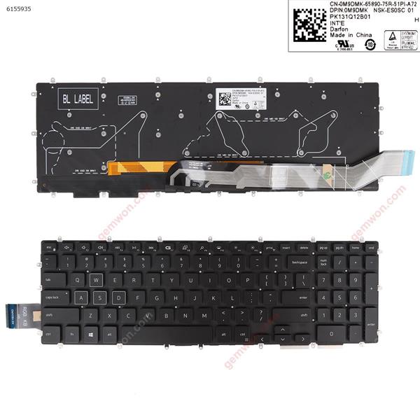  DELL Latitude 3500 3590 Vostro 5568 7570 7580 BLACK (Full Colorful Backlit,WIN8) US CN-0M9DMK-65890-75R-51PI-A72 P/N;OM9DMK  NSK-ES0SC 01  PK131Q12B01 Laptop Keyboard (OEM-A)