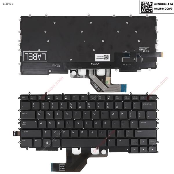 DELL Inspiron G7 7500 BLACK (Full Colorful Backlit,WIN8) US N/A Laptop Keyboard (OEM-A)