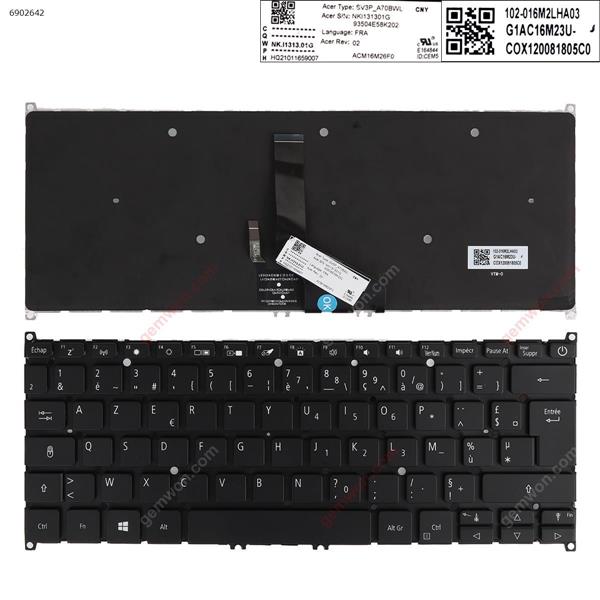 ACER SWIFT 3 SF313-51 SF313-51-a34q SF313-51-a58u BLACK （Backlit win8） FR N/A Laptop Keyboard (OEM-A)
