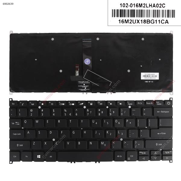 ACER SWIFT 3 SF313-51 SF313-51-a34q SF313-51-a58u BLACK （Backlit win8） US N/A Laptop Keyboard (OEM-A)