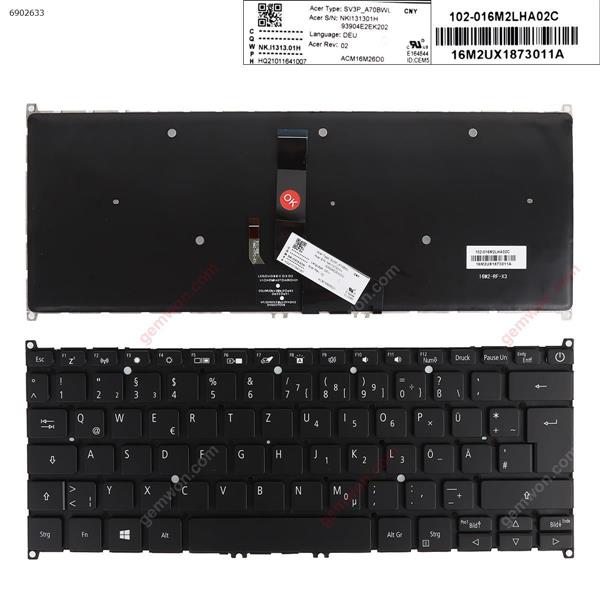 ACER SWIFT 3 SF313-51 SF313-51-a34q SF313-51-a58u BLACK （Backlit win8） GR N/A Laptop Keyboard (OEM-A)