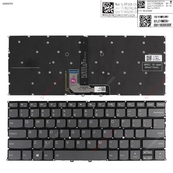 LENOVO YOGA  C940-14  C940-14iil  Gray（Backlit win8） US n/a Laptop Keyboard (OEM-A)