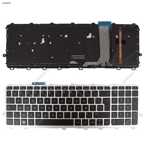 HP ENVY 15-j Series SILVER FRAME BLACK( BLACKlit, For Win8)OEM FR V14062AK       HR04-H Laptop Keyboard (OEM-B)