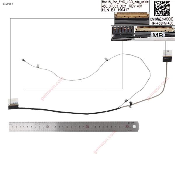 DELL Inspiron 15 5584,30Pin,FHD LCD/LED Cable 450.0FU03.0011 0MW22N   450.0FU03.0021