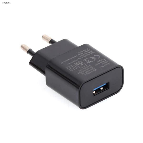 5V 2A Power Adapter USB Wall Charger with EU Plug for Phone, Tablet and Other Related USB Powered Devices USB Charging port compatible with Samsung/iPhone/iPad Charger & Data Cable Black EU