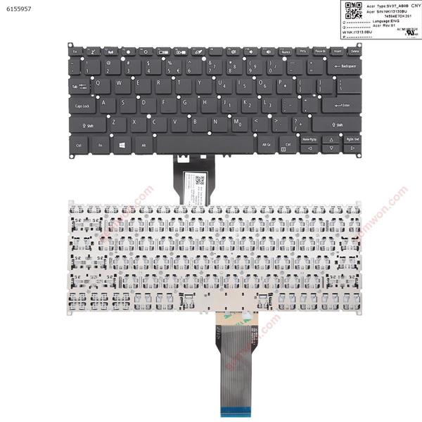 ACER Spin SP513-52 SP513-53 SP513-53N SP314-51 BLACK ( WIN8)  US NK.I1313.0BU  TYPE;SV3T-AB0B  74504E7DK201 Laptop Keyboard (OEM-A)