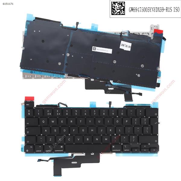 APPLE Macbook Pro A2338 BLACK (With Backlit Board) UK N/A Laptop Keyboard ()
