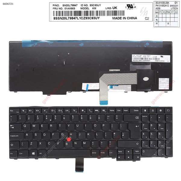 ThinkPad  E531 T540 BLACK ( Without Foil )  OEM UK N/A Laptop Keyboard (OEM-B)