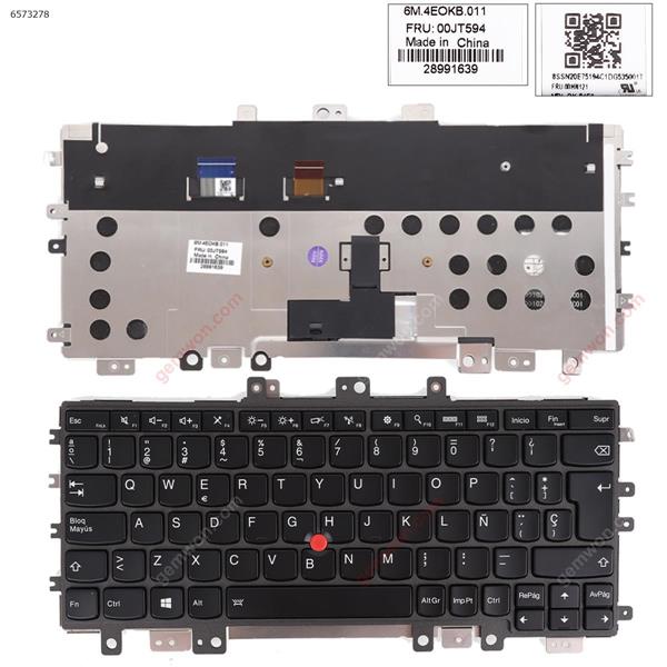 lenovo ThinkPad X1 Helix2 BLACK FRAME BLACK(With Point,Backlit,For Win8) SP 00JT594 Laptop Keyboard (Original)