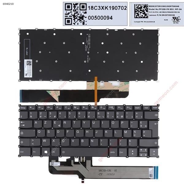 LENOVOIdeapad S540-14api GRAY （Backlit WIN8） FR PP258-FR SN20T09336 Laptop Keyboard (Original)