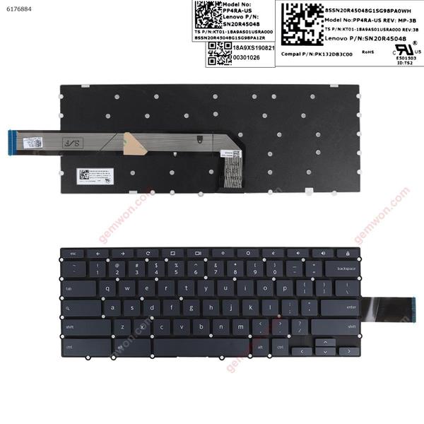 Lenovo Yoga Chromebook C630  BLACK（Backlit WIN8） US PP4RA MP-3B KT01-1BA9ASO1USRA000 SN20R45048 Laptop Keyboard (Original)