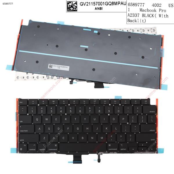 APPLE Macbook Pro A2337  BLACK( With   Backlit)  US n/a Laptop Keyboard (OEM-A)