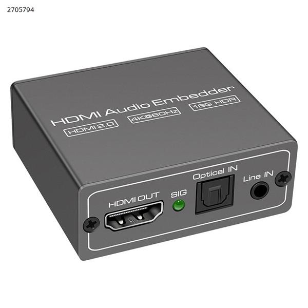 HDMI audio embedder high-definition hdmi audio synthesizer DVI+ audio to hdmi converter 4K HD806 Network HD806