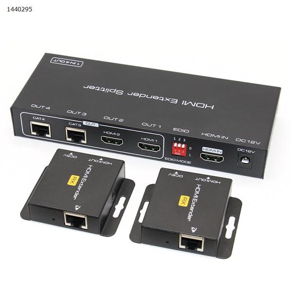 HDMI extender one point two distribution extension to RJ45 network POC unilateral power supply 1 point 2 network cable transmitter EX712 Network EX712