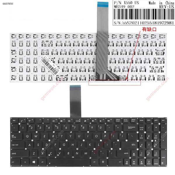 ASUS  K56 BLACK(Without FRAME,Without Foil,For Win8,Version 2)OEM US MP-12F53US-5283W 0KNB0-618US0014423000756  14J091900756M Laptop Keyboard (OEM-B)