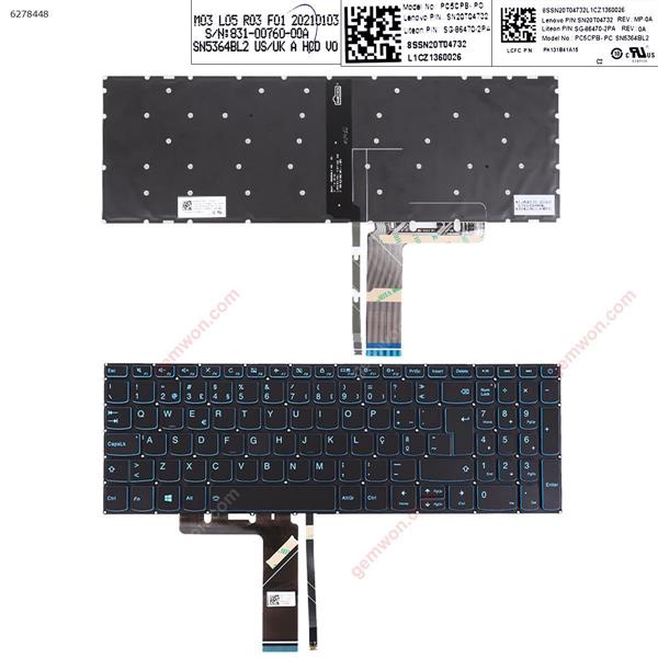 Lenovo IdeaPad L340 L340-15 L340-17 L340-15IRH BLACK（Backlit , Compatible with 320-15ABR 320-15IAP 320-15AST 320-15IKB 320-15ISK  WIN8) PO PC5CPB-PO P/N SN20T04732 Laptop Keyboard (Original)