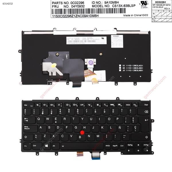 IBM Thinkpad X240 X240S X250 X260  BLACK FRAME BLACK(Backlit ,With Point，Compatible with   X270  For Win8) SP CS13X-83BLSP Laptop Keyboard (OEM-B)