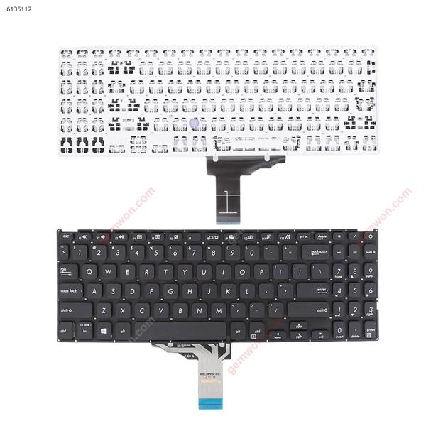 Asus X509 BLACK Win8 （Compatible with X512）  US N/A Laptop Keyboard (OEM-A)