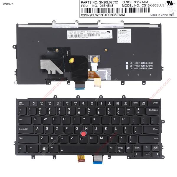 IBM Thinkpad X270 BLACK FRAME BLACK(Backlit With Point，Compatible with X240 X240S X250 X260 For Win8) OEM US CS13X-80BLUS  SN20L82532 Laptop Keyboard (OEM-A)