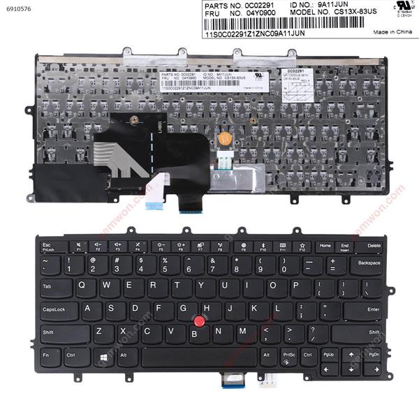 IBM Thinkpad X270 BLACK FRAME BLACK(With Point，Compatible with X240 X240S X250 X260 For Win8) OEM US CS13X-83US  0C02291  04Y0900 Laptop Keyboard (OEM-A)