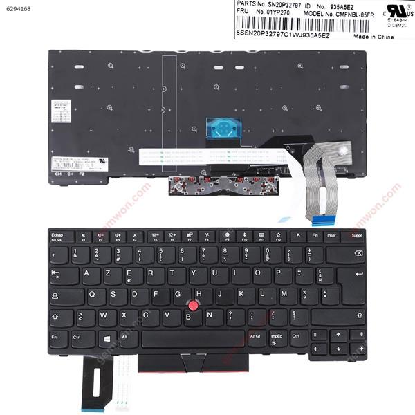 Lenovo T490S T480S L480 L490 E480 E490 Black ( with point stick win8 )OEM  FR CMFNBL-85FR SN20P32797AB Laptop Keyboard (OEM-A)