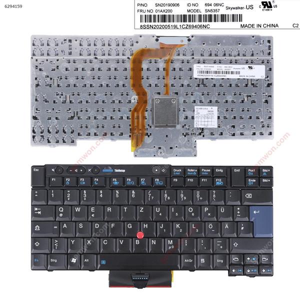 ThinkPad T400S T410 T410I T410S T420 X220 BLACK(with point stick,WIN8）OEM GR SN5357 SN20190906 Laptop Keyboard (OEM-A)