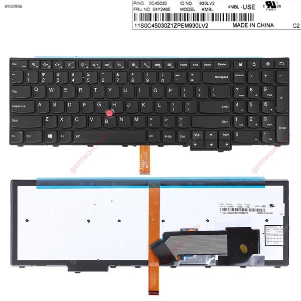 ThinkPad E531 T540 BLACK(  Backlit with point stick For Win8)OEM US KMBL 0C45030 Laptop Keyboard (OEM-A)