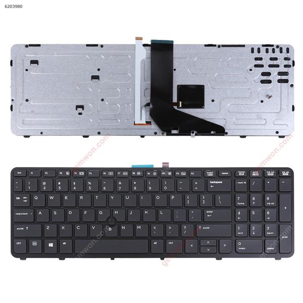 HP ZBook 15 17 G1 G2 BLACK FRAME BLACK (With Point stick, Backlit ,For Win8) US MP-12P23USJ698W PK130TK2A00 Laptop Keyboard (OEM-A)