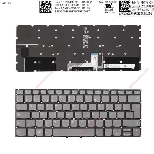  Lenovo Yoga 930-13IKB Yoga 7 Pro-13IKB C930-13IKB  GRAY( Backlit , For Win8) SP PD4VB SN20Q88198 PK1318S3A13 V163420BK1 Laptop Keyboard (Original)