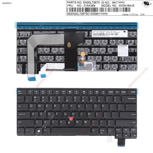 Lenovo Thinkpad T460P T470P BLACK FRAME BLACK  ( with point stick win8 )OEM US WIDN-84US PK1312D2A00 Laptop Keyboard (OEM-A)