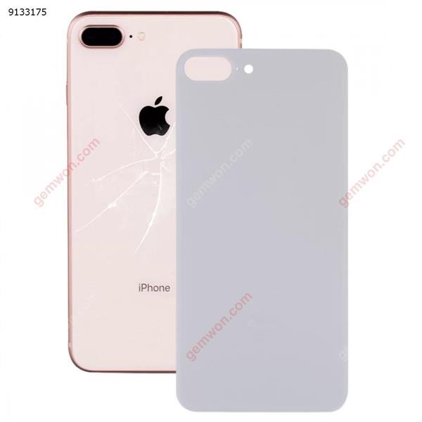 Easy Replacement Big Camera Hole Glass Back Battery Cover with Adhesive for iPhone 8 Plus(White) iPhone Replacement Parts Apple iPhone 8 Plus