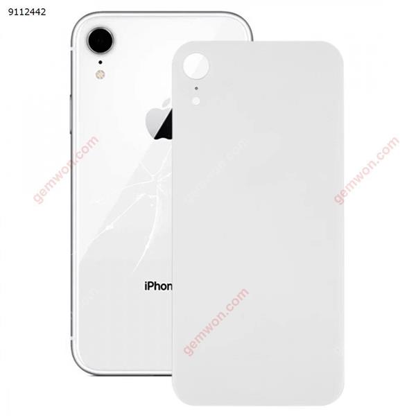 Easy Replacement Big Camera Hole Glass Back Battery Cover with Adhesive for iPhone XR(White) iPhone Replacement Parts Apple iPhone XR