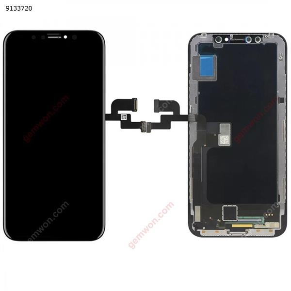 LCD Screen and Digitizer Full Assembly (OLED Material) for iPhone X (Black) iPhone Replacement Parts Apple iPhone X