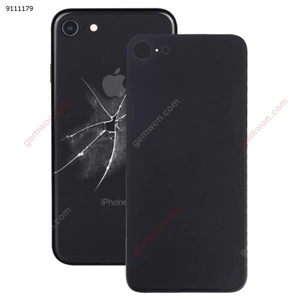 Easy Replacement Big Camera Hole Glass Back Battery Cover with Adhesive for iPhone 8(Black) iPhone Replacement Parts Apple iPhone 8