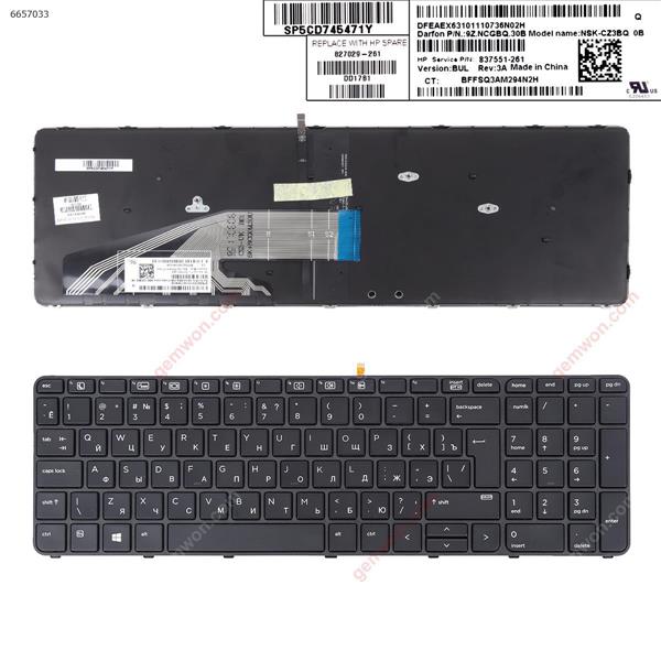 ​HP ProBook 450 G3 455 G3 470 G3 BLACK FRAME BLACK(Backlit  Win8) RU NSK-CZ3BQ  9Z.NCGBQ.30B Laptop Keyboard (OEM-A)