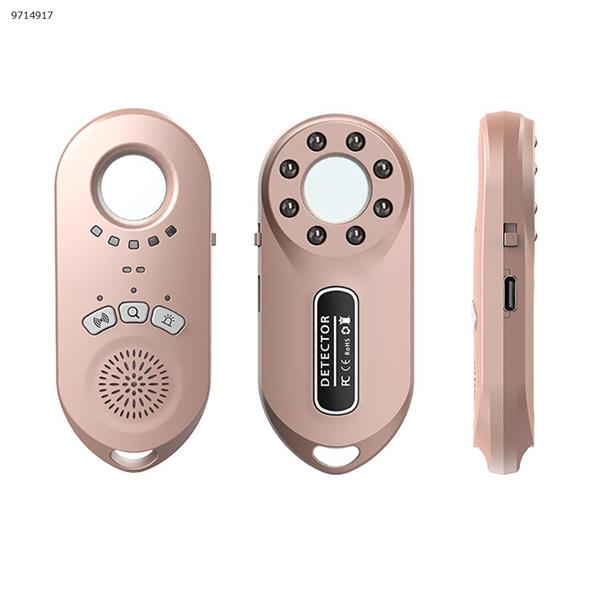 Anti-sneak camera detector infrared detector hotel hotel anti-peeping anti-location sound and light alarm XT08 gold Other XT08
