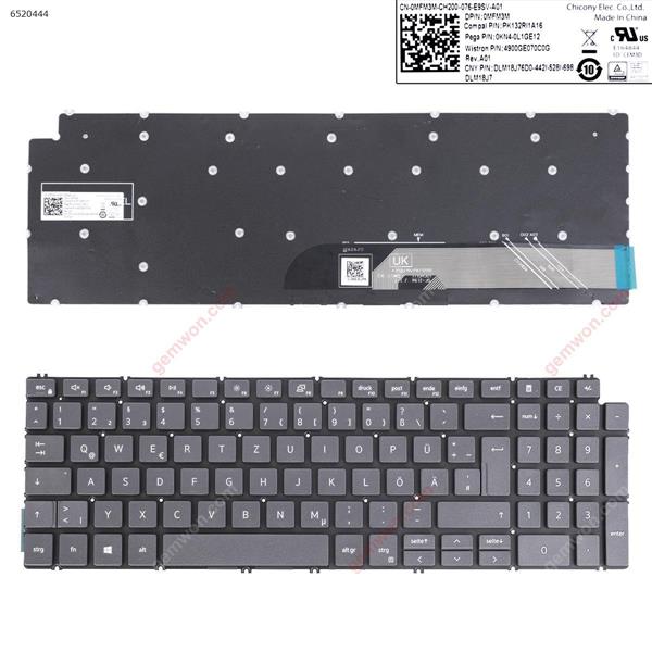 DELL Inspiron 5491 5582 5591 BLACK (Without Frame,For Win8) GR OMFM3M Laptop Keyboard (OEM-B)