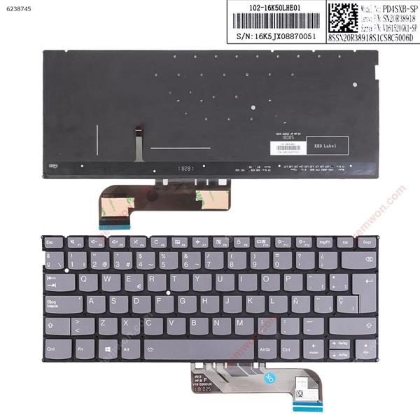 Lenovo Yoga S730-13IWL S730-13IML  IdeaPad 730S  GRAY (Backlit Win8) SP 16K5JX08870051 Laptop Keyboard (Original)
